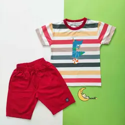 ست تیشرت و شلوارک پسرانه کیدومکس کد 13