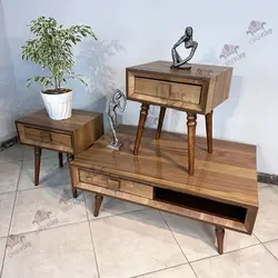 خرید و قیمت میز جلو مبلی عسلی چوبی ساده و مدرن مدل برلین