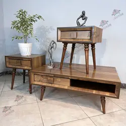 خرید و قیمت میز جلو مبلی عسلی چوبی ساده و مدرن مدل برلین