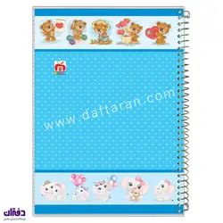 دفتر 100 برگ سیمی طلقی حاشیه دار 7185 | فروشگاه اینترنتی دفتران