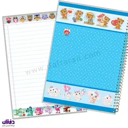 دفتر 100 برگ سیمی طلقی حاشیه دار 7185 | فروشگاه اینترنتی دفتران