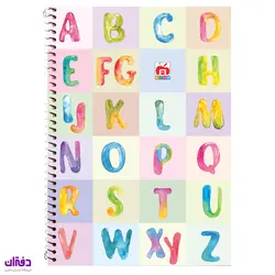 دفتر سه خط 40 برگ سیمی مقوایی 7441 | فروشگاه اینترنتی دفتران