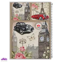 دفتر 60 برگ سیمی طلقی فانتزی 7614 | فروشگاه اینترنتی دفتران