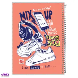 دفتر 60 برگ سیمی طلقی فانتزی 7614 | فروشگاه اینترنتی دفتران