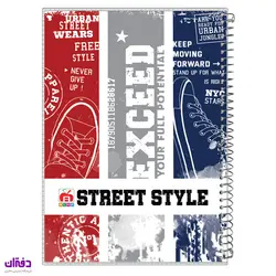 دفتر 60 برگ سیمی طلقی فانتزی 7614 | فروشگاه اینترنتی دفتران