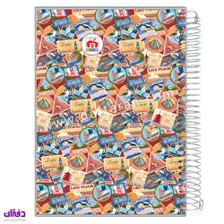 دفتر 200 برگ سیمی طلقی نهال آلما 7212 | فروشگاه اینترنتی دفتران