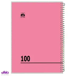 مشخصات و قیمت دفتر 100 برگ سیمی طلقی تکرنگ ساده 7184 | فروشگاه اینترنتی دفتران