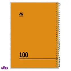 مشخصات و قیمت دفتر 100 برگ سیمی طلقی تکرنگ ساده 7184 | فروشگاه اینترنتی دفتران