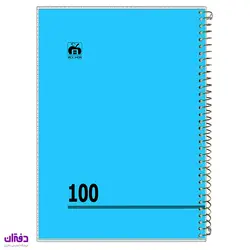 مشخصات و قیمت دفتر 100 برگ سیمی طلقی تکرنگ ساده 7184 | فروشگاه اینترنتی دفتران