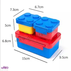 مشخصات و قیمت ظرف غذای 3 تکه کودک لیلیان مدل پازل | فروشگاه اینترنتی دفتران