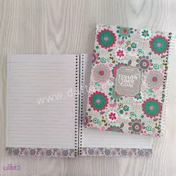 دفتر 80 برگ سیمی جلد سخت حاشیه دار مکث نوت 9817 | فروشگاه اینترنتی دفتران