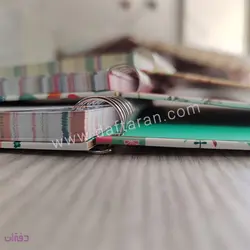 دفتر 80 برگ سیمی جلد سخت حاشیه دار مکث نوت 9817 | فروشگاه اینترنتی دفتران