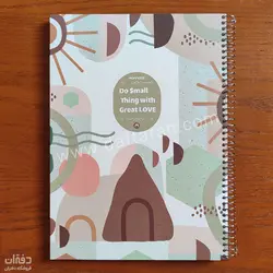 دفتر 100 برگ A4 سیمی جلد سخت مکث نوت کد 9176 | فروشگاه اینترنتی دفتران