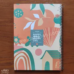 دفتر 100 برگ A4 سیمی جلد سخت مکث نوت کد 9176 | فروشگاه اینترنتی دفتران