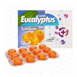 آبنبات اکالیپتوس طعم پرتقال سیم سیم 12 عددی