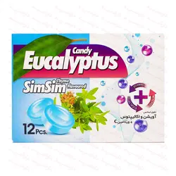 آبنبات اکالیپتوس طعم آویشن سیم سیم ۱۲ عددی