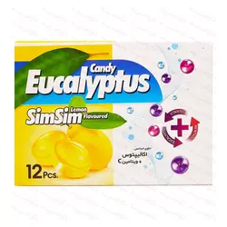 آبنبات اکالیپتوس با طعم لیمو سیم سیم ۱۲ عددی