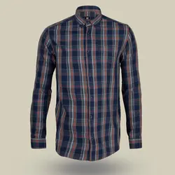 پیراهن پنبه‌ای اسپرت چهارخانه P.K