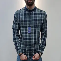 پیراهن چهارخانه پنبه ای pk