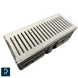 گاتر پلاستیکی کامپوزیتی عرض 20 طوسی روشن