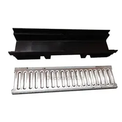 گاتر استیل 8*13 سانتیمتری با کانال پلاستیکی