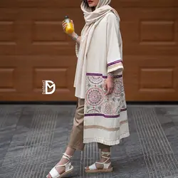 مانتو لینن سوزن دوزی (446)