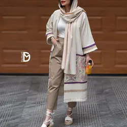 مانتو لینن سوزن دوزی (446)