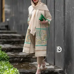 مانتو لینن سوزن دوزی (446)