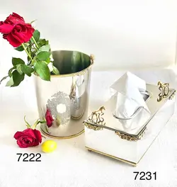 سطل زباله برنجی هندی (7222)