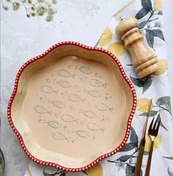 تابه کنگره لب قرمز طرح ماهی ابی دنی هوم(01_03)