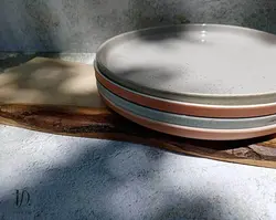 ظروف سرو طرح روستیک مات(پشت کار مات)