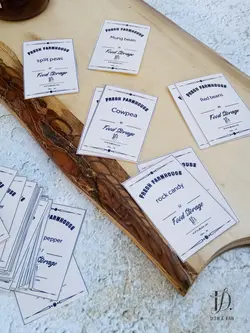 لیبل حبوبات و ادویه