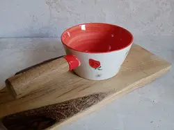 ماهیتابه دسته دار چوبی