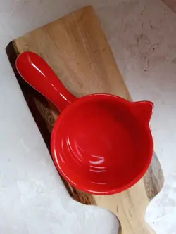 ظروف سرامیکی خال دار قرمز (5564)