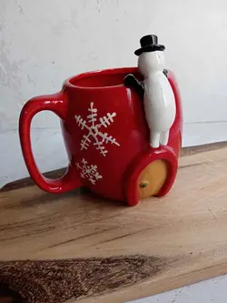 ماگ فانتزی سرامیکی طرح کریسمس (6697)