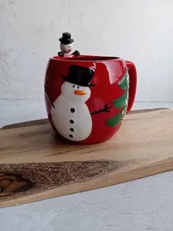 ماگ فانتزی سرامیکی طرح کریسمس (6697)