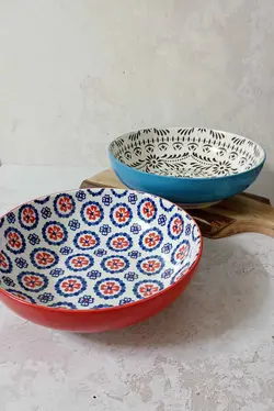 کاسه بزرگ میوه و سالاد بدنه رنگی