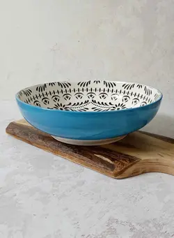 کاسه بزرگ میوه و سالاد بدنه رنگی