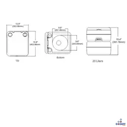 توالت سفری سی فلو 15 لیتری