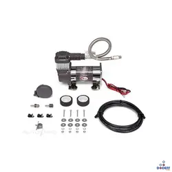 کمپرسور باد داخل کاپوت با مخزن و شلنگ و گیج باد ایربگ من