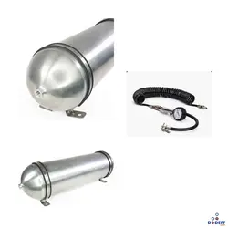 کمپرسور باد داخل کاپوت با مخزن و شلنگ و گیج باد ایربگ من