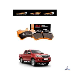 لنت ترمز جلو تویوتا هایلوکس ویگو دی بی ای XP