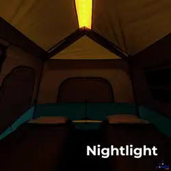 چادر مسافرتی و کمپ اتوماتیک چراغدار 6 نفره Core مدل Instant Lighted Cabin