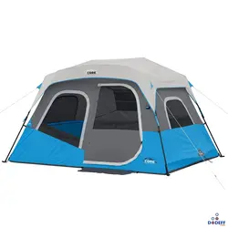 چادر مسافرتی و کمپ اتوماتیک چراغدار 9 نفره Core مدل Instant Lighted Cabin