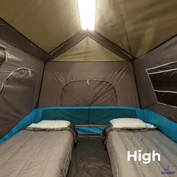 چادر مسافرتی و کمپ اتوماتیک چراغدار 9 نفره Core مدل Instant Lighted Cabin