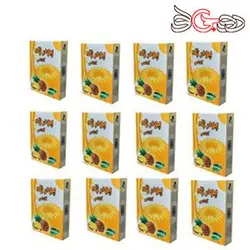 پودر ژله آناناس سبزنام-100گرم مجموعه 12 عددی