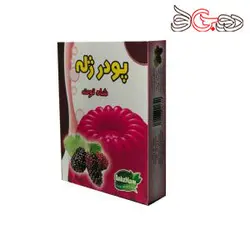 پودر ژله شاه توت سبزنام-100گرم-مجموعه 12 عددی