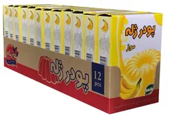 پودر ژله موز سبزنام-۱۰۰گرم مجموعه ۱۲ عددی