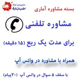 مشاوره نرم افزار eviews و اقتصادسنجی (تلفنی یا از طریق پیام رسان ها)