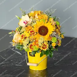 سطل گل آفتابگردان کد 295